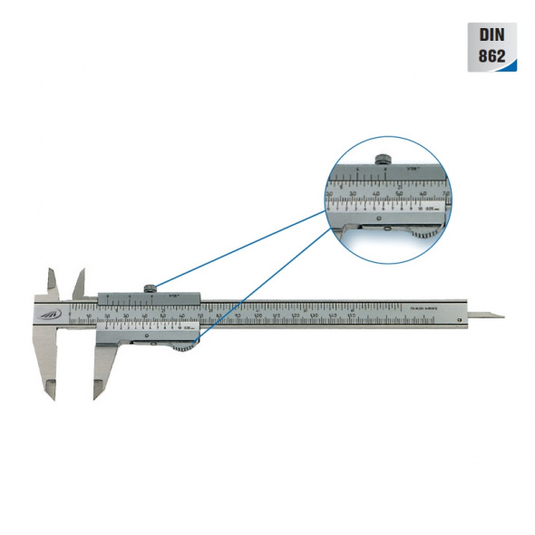 Зображення ноніусного штангенциркуля 0-150мм DUO-FIX